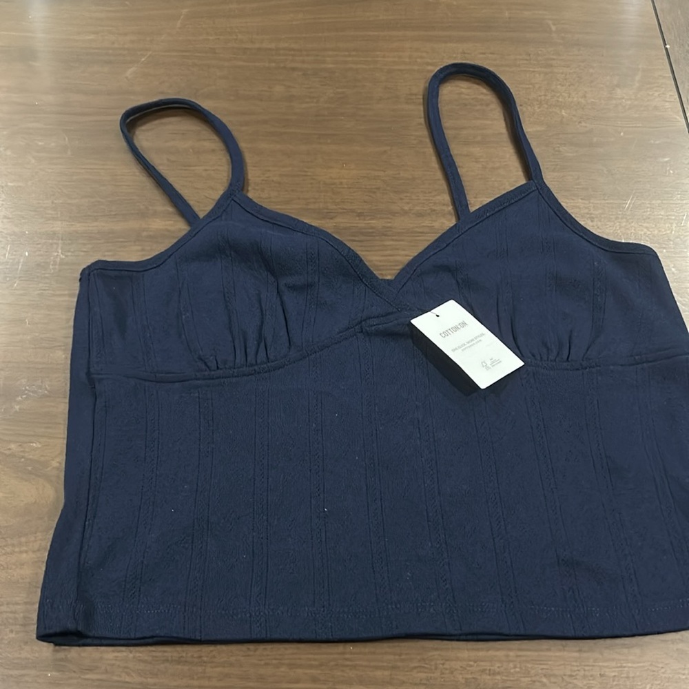 Y2K Cotton On NWT Spaghetti Strap Crop Top - Picture 2 of 4